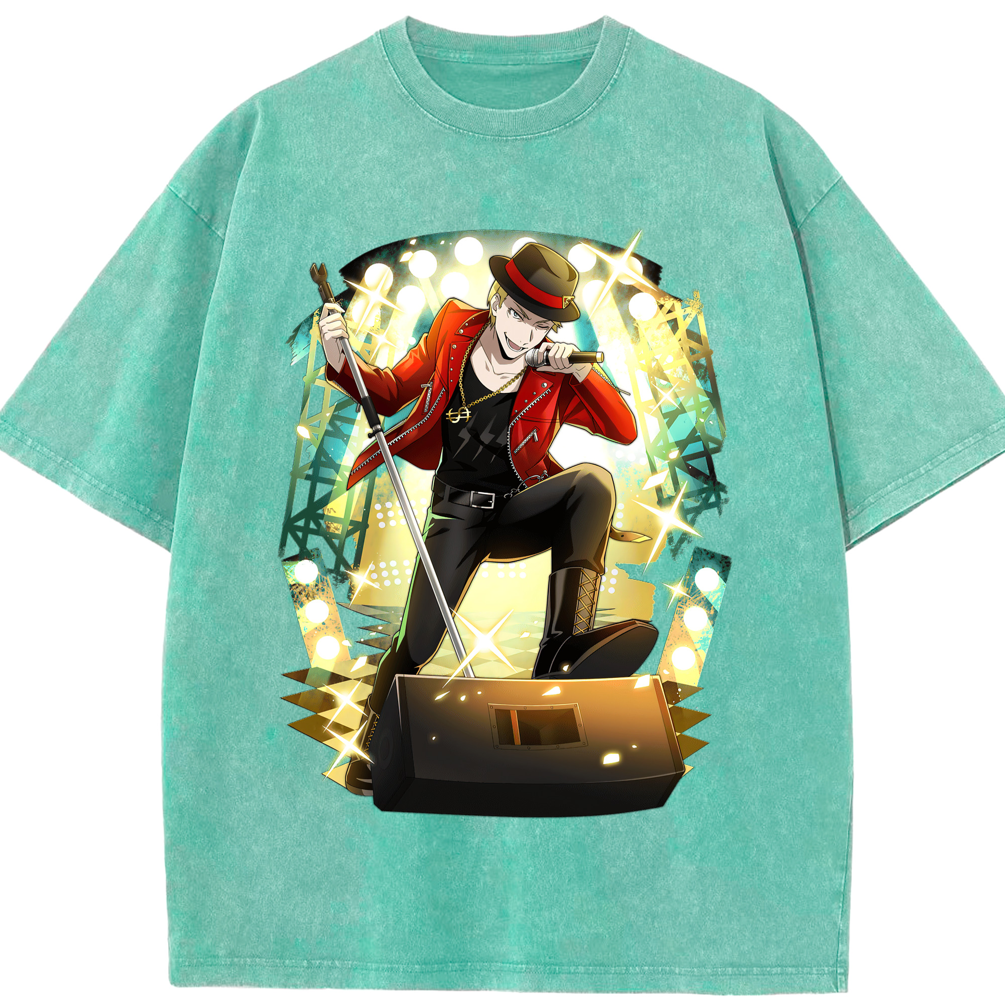 （画像用） 文豪ストレイドッグス Bungo Stray Dogs 綿100% ヴィンテージ風 半袖Tシャツ（フロントプリント）